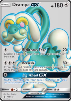 Drampa GX Pokemon Guardians Rising #142/145