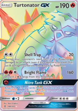 Turtonator GX Pokemon Guardians Rising #148/145