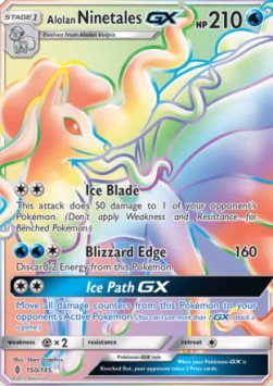 Alolan Ninetales GX Pokemon Guardians Rising #150/145
