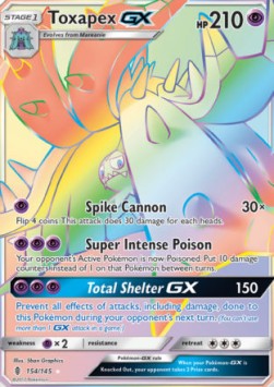 Toxapex GX Pokemon Guardians Rising #154/145