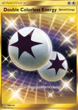 Double Colorless Energy Pokemon Guardians Rising #166/145
