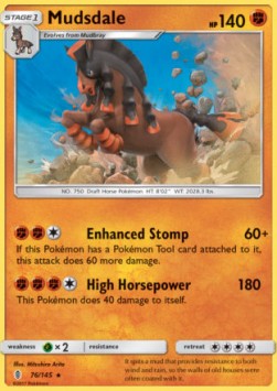 Mudsdale [Reverse Holo] Pokemon Guardians Rising #76/145