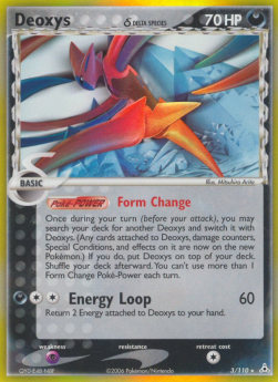 Deoxys [Attack] [Reverse Holo] Pokemon Holon Phantoms #3/110
