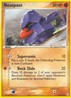Nosepass [Reverse Holo] Pokemon Holon Phantoms #25/110