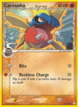 Carvanha Pokemon Holon Phantoms #61/110
