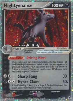 Mightyena EX Pokemon Holon Phantoms #101/110