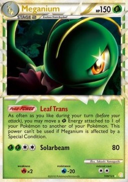 Meganium Pokemon HeartGold & SoulSilver #109/123