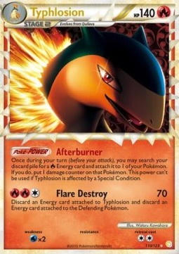 Typhlosion Prime Pokemon HeartGold & SoulSilver #110/123