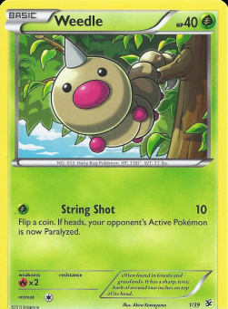 Weedle XY Kalos Starter Set #1