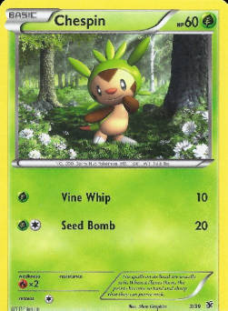 Chespin XY Kalos Starter Set #3