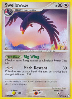 Swellow Lv.30 Legends Awakened #73/146
