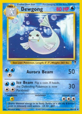 Dewgong [Reverse Holo] Legendary Collection #40/110