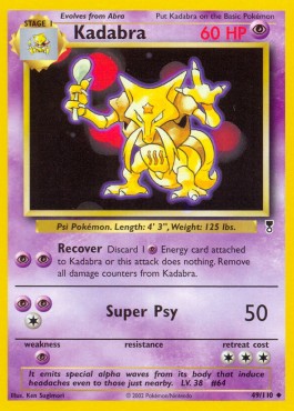 Kadabra [Reverse Holo] Legendary Collection #49/110