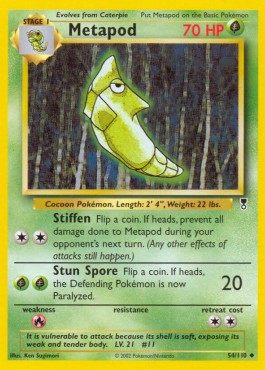Metapod [Reverse Holo] Legendary Collection #54/110