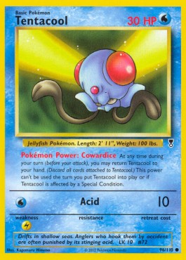 Tentacool [Reverse Holo] Legendary Collection #96/110