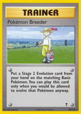 Pokemon Breeder [Reverse Holo] Legendary Collection #102/110