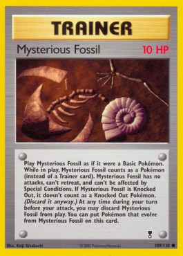 Mysterious Fossil [Reverse Holo] Legendary Collection #109/110