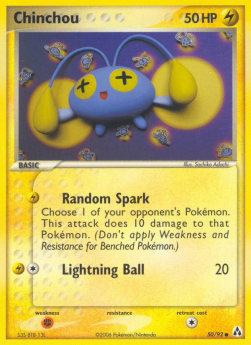 Chinchou EX Legend Maker #50