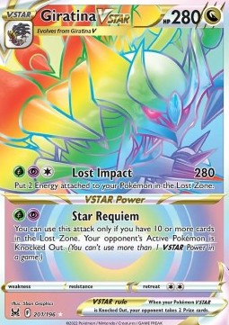 Giratina VSTAR Lost Origin #201/196