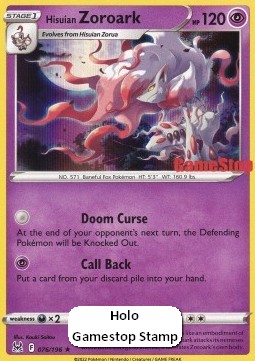 Hisuian Zoroark Lost Origin #076/196