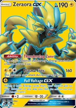 Zeraora GX Lost Thunder #201/214