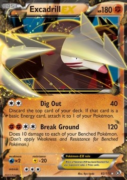 Excadrill EX Legendary Treasures #82/113