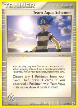 Team Aqua Schemer EX Team Magma vs Team Aqua #69