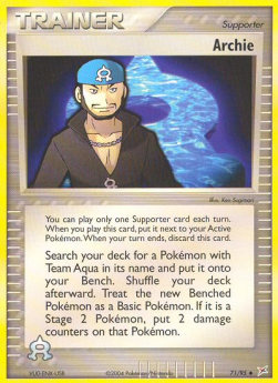 Archie EX Team Magma vs Team Aqua #71