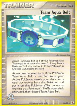 Team Aqua Belt EX Team Magma vs Team Aqua #76