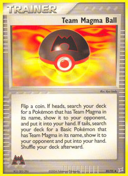 Team Magma Ball EX Team Magma vs Team Aqua #80