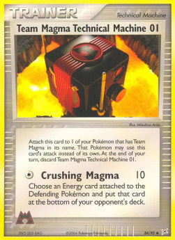 Team Magma Technical Machine 01 EX Team Magma vs Team Aqua #84
