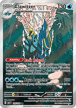 Clawitzer Mega Evolution ID/TH #135