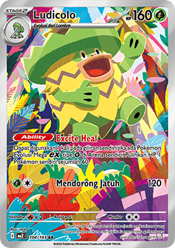 Ludicolo Indigo Flame #104