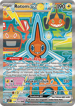 Rotom ex Indigo Flame #139