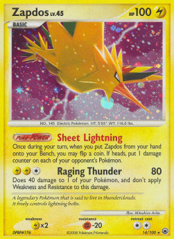 Zapdos Lv.45 Majestic Dawn #14/100