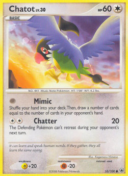 Chatot Lv.30 Majestic Dawn #55/100