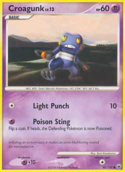 Croagunk Lv.13 Majestic Dawn #60/100