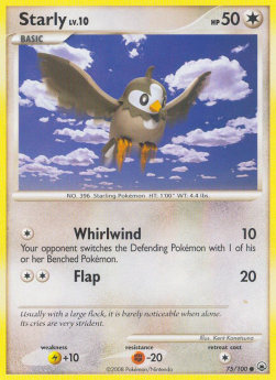 Starly Lv.10 Majestic Dawn #75/100