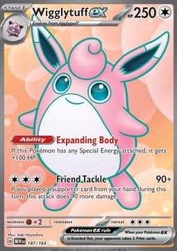 Wigglytuff ex 151 #187/165