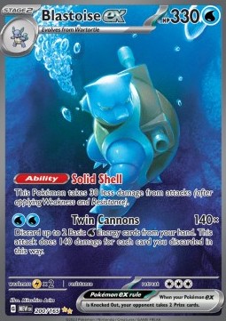 Blastoise ex 151 #200/165