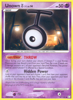 Unown Lv.14 Mysterious Treasures #67/123