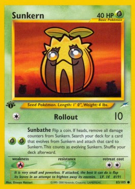 Sunkern Neo Destiny #83/105