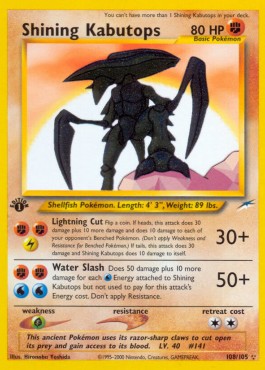 Shining Kabutops [1st Edition] Neo Destiny #108/105