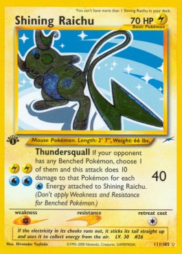 Shining Raichu [1st Edition] Neo Destiny #111/105
