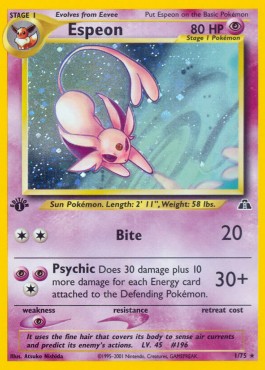 Espeon [1st Edition] Neo Discovery #1/75