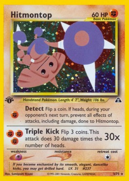 Hitmontop [1st Edition] Neo Discovery #3/75