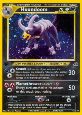Houndoom [1st Edition] Neo Discovery #4/75