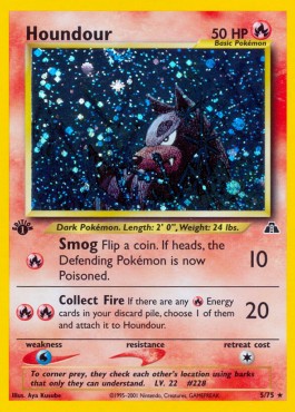 Houndour [1st Edition] Neo Discovery #5/75