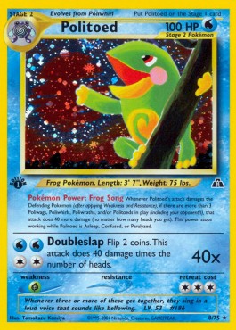 Politoed Neo Discovery #8/75