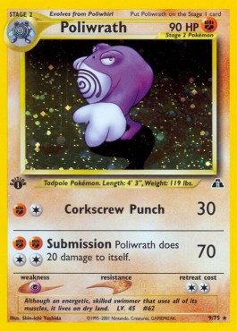 Poliwrath [1st Edition] Neo Discovery #9/75